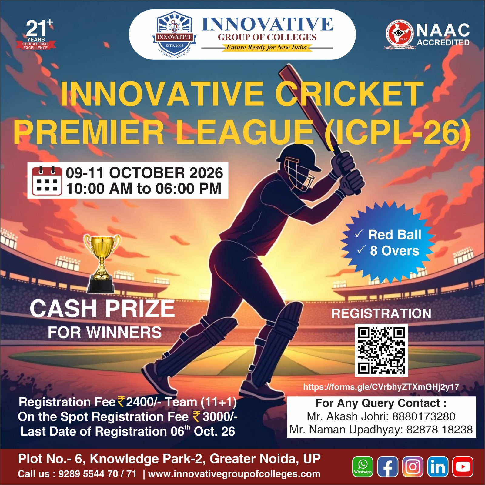 Innovative Cricket Premier League (ICPL-26)